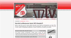 Desktop Screenshot of mtv-rosdorf.de