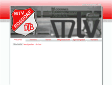 Tablet Screenshot of mtv-rosdorf.de